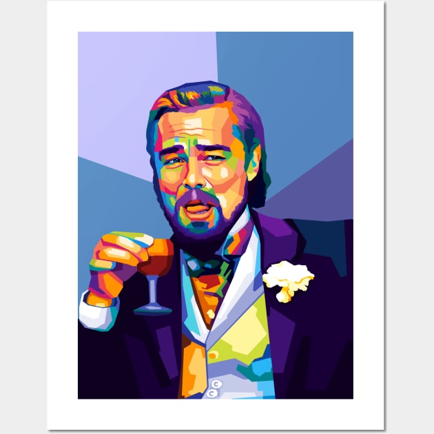 Laughing Leonardo Dicaprio Meme Pop Art Wall Art by SiksisArt